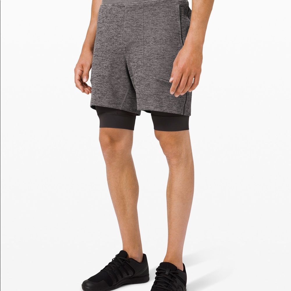 NWOT grey lululemons men athletic shorts